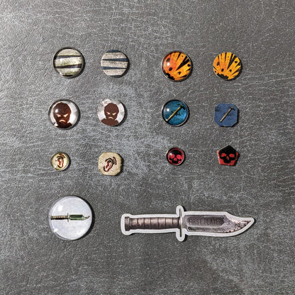 Dead of Winter Brettspiel inspiriertes inoffizielles Token-Paket aus Glas und Metall