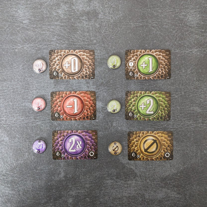 Gloomhaven Jaws Of the Lion Board Game Inspired Unofficial Glass and Metal Draw Bag Token Pack