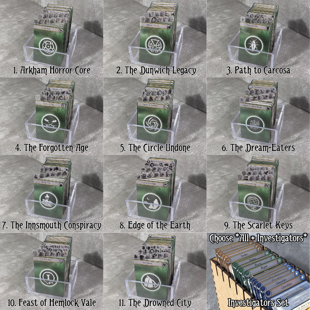 Arkham Horror The Card Game Inspired Unofficial Vertical Campaign Card Divider Packs