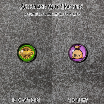 New Dominion Action and Buy Tracker Unofficial Glass and Metal Token Pack