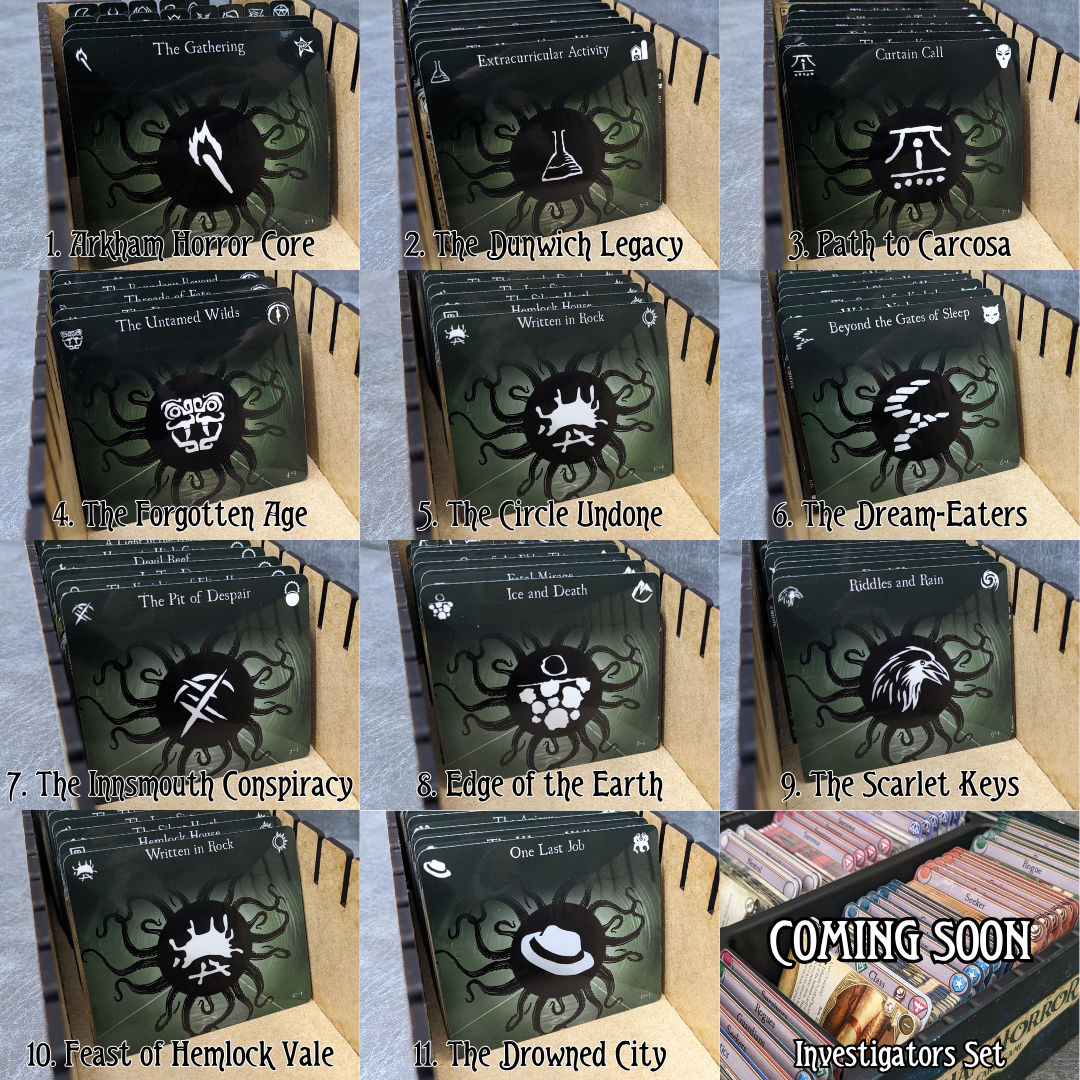 Arkham Horror Das Kartenspiel inspiriertes inoffizielles Token-Paket aus Glas und Metall