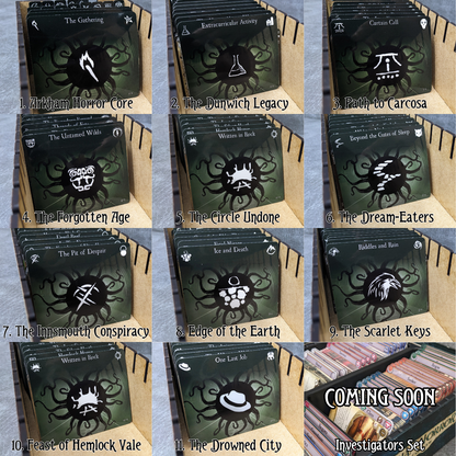 Arkham Horror Das Kartenspiel inspiriertes inoffizielles Token-Paket aus Glas und Metall