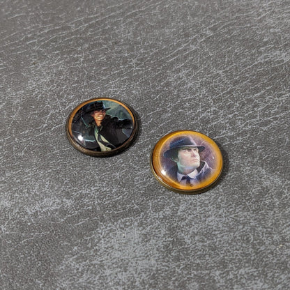 Arkham Horror Das Kartenspiel inspiriertes inoffizielles Token-Paket aus Glas und Metall