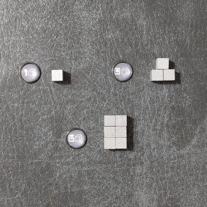 New Vantage Board Game Inspired Unofficial Boost Tracking Glass and Metal Token Pack