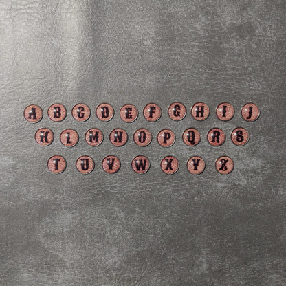 Cowboy Leather Letters and Numbers Glass and Metal Token Pack