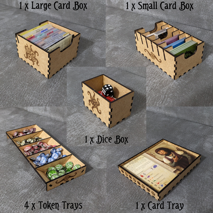 Arkham Horror – Das Brettspiel – Box-Einsatz-Organizer – Inoffizielle Aufbewahrungslösung
