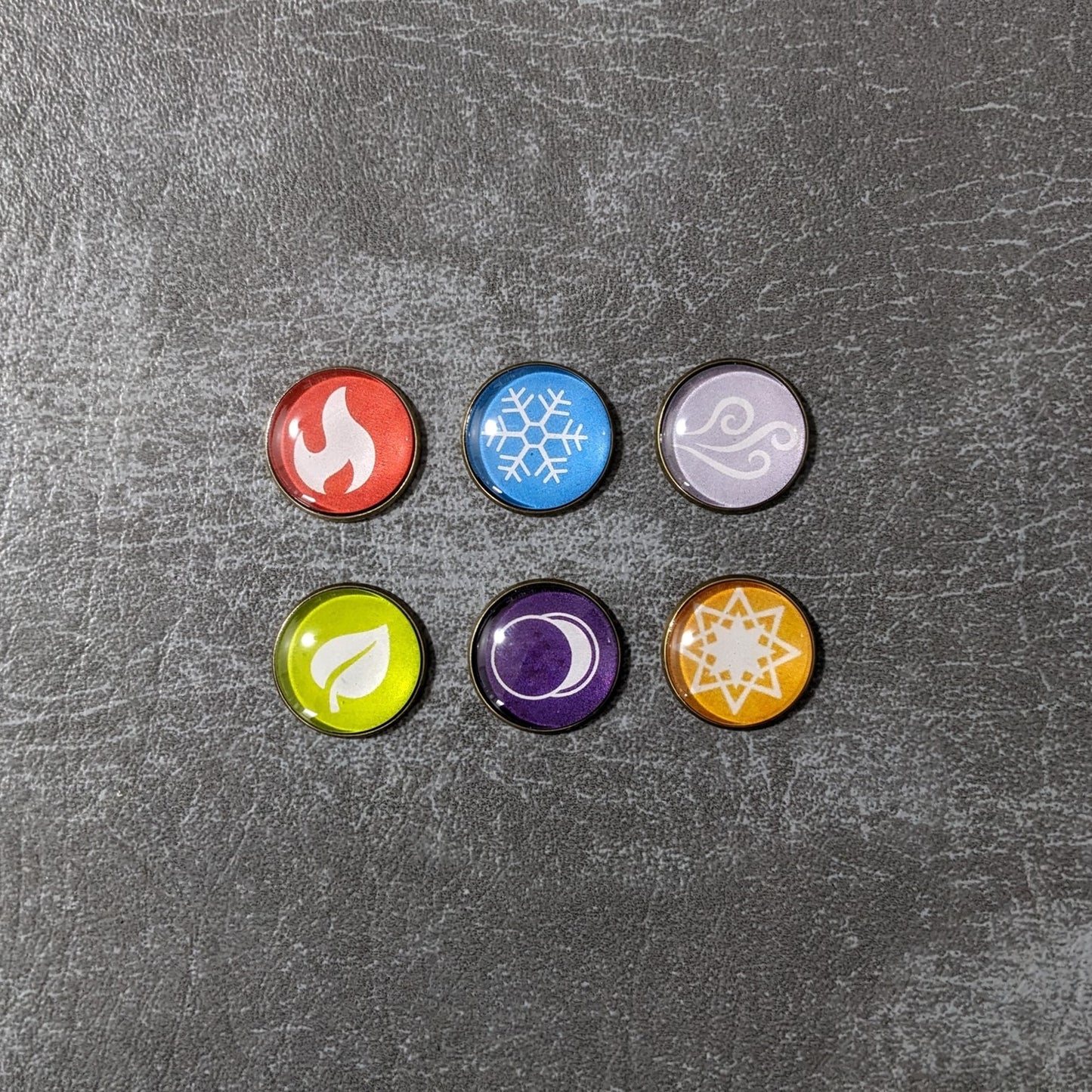 Gloomhaven Jaws Of the Lion Board Game Inspired Unofficial Elements Glass and Metal Token Pack (Copy)