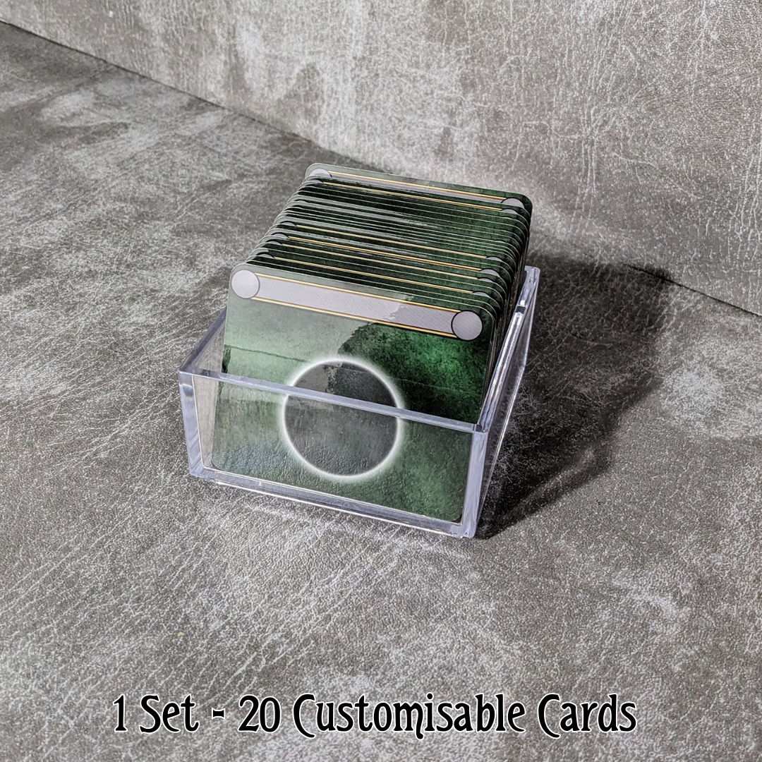 Arkham Horror Das Kartenspiel inspiriertes inoffizielles Token-Paket aus Glas und Metall