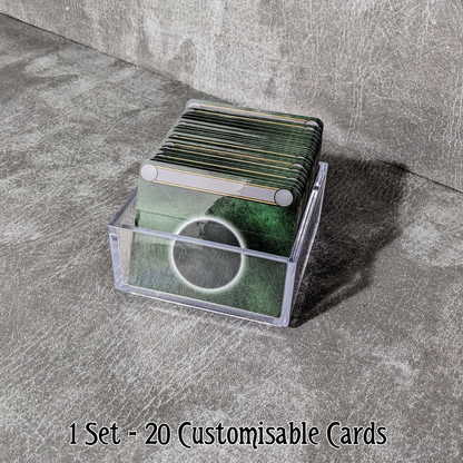 Arkham Horror Das Kartenspiel inspiriertes inoffizielles Token-Paket aus Glas und Metall