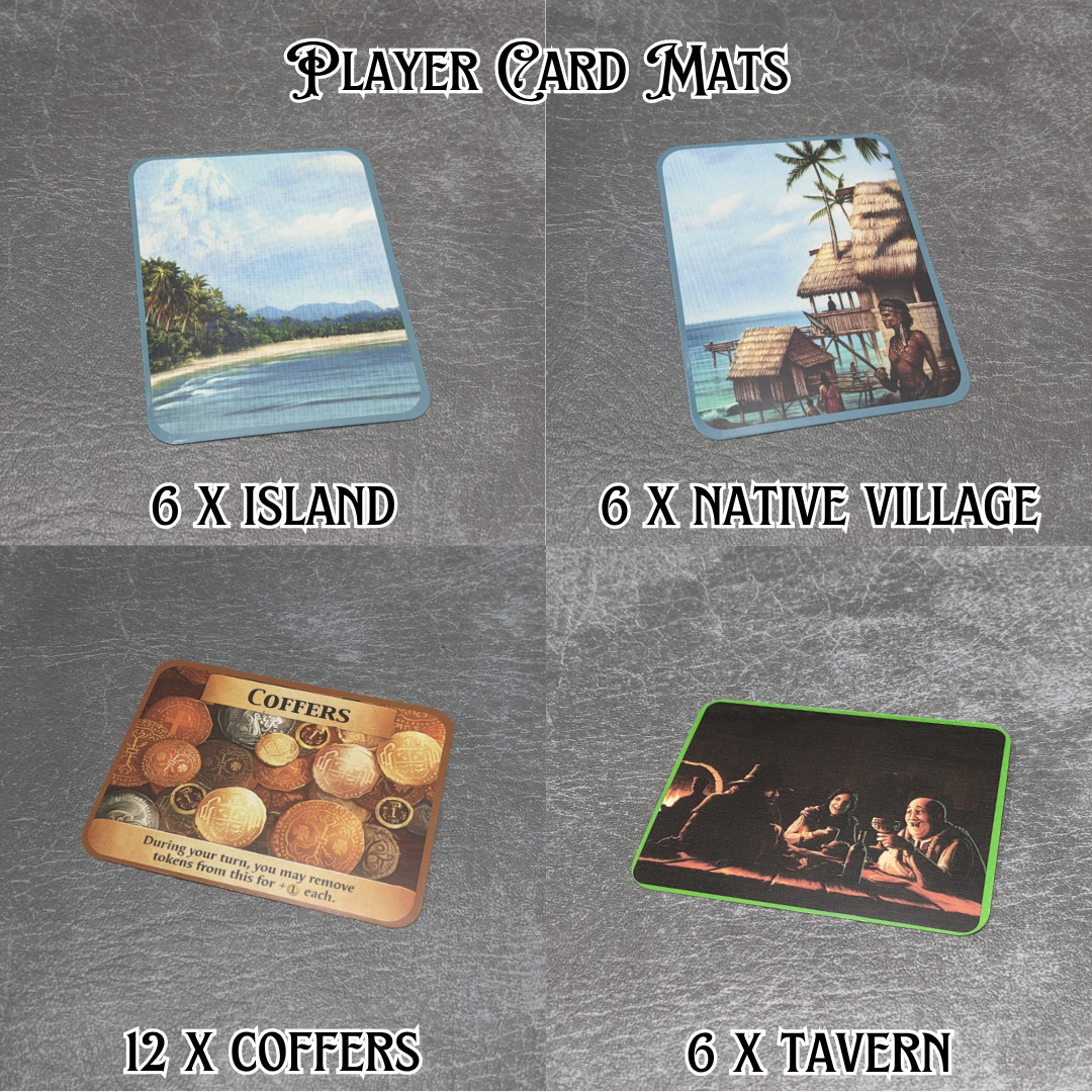 Dominion Inspired Unofficial Easy to Store Player Mats Set