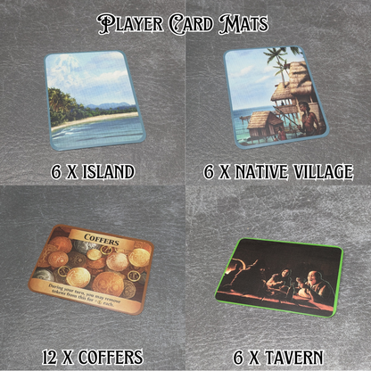Dominion Inspired Unofficial Easy to Store Player Mats Set