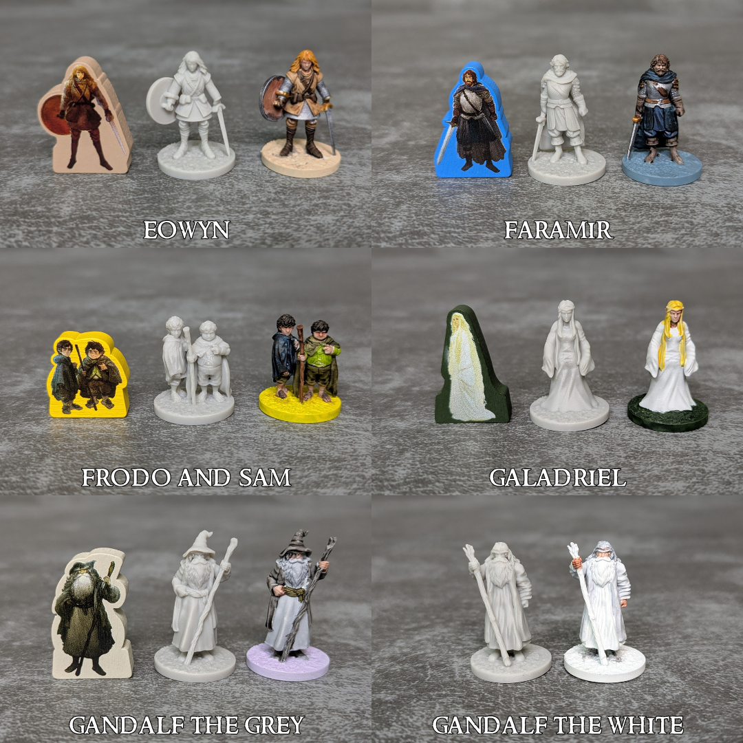 The Lord of the Rings Fate of the Fellowship Compatible Unpainted Unofficial 14 Figure Pack