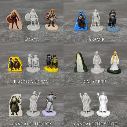 The Lord of the Rings Fate of the Fellowship Compatible Unpainted Unofficial 14 Figure Pack