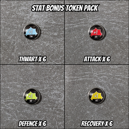 Stat Bonus Marvel Champions The Card Game Inspired Unofficial Glass and Metal Token Pack