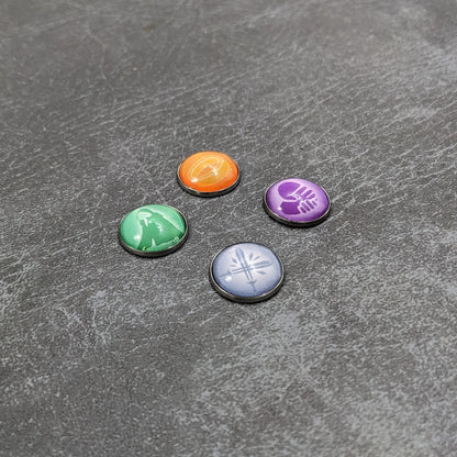 The Lord of the Rings Fate of the Fellowship Inspired Unofficial Glass and Metal Token Pack