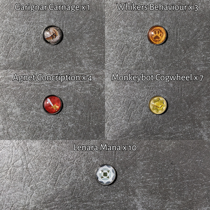 Clank! Adventuring Party Brettspiel inspiriertes inoffizielles Token-Paket aus Glas und Metall