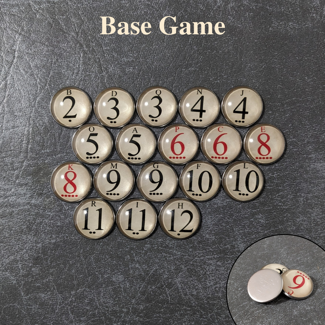 Catan Board Game Inspired Unofficial Glass and Metal Token Pack