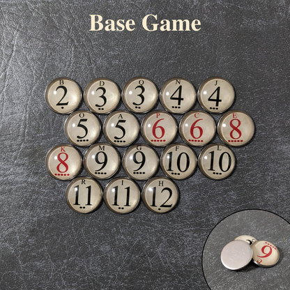 Catan Board Game Inspired Unofficial Glass and Metal Token Pack
