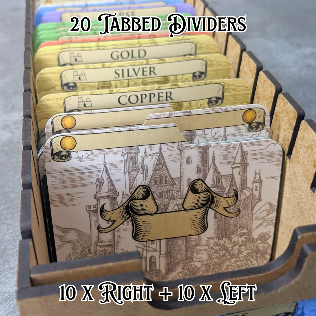 Horizontal Blank Customisable Dominion Inspired Unofficial Card Divider Packs