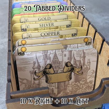 Horizontal Blank Customisable Dominion Inspired Unofficial Card Divider Packs