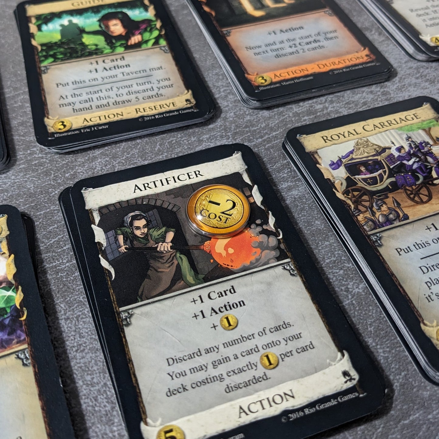 Dominion Adventures Expansion Inspired Unofficial Glass and Metal Token Pack
