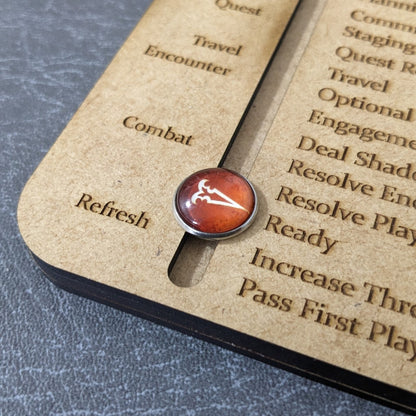 Arkham Horror Das Kartenspiel inspiriertes inoffizielles Token-Paket aus Glas und Metall