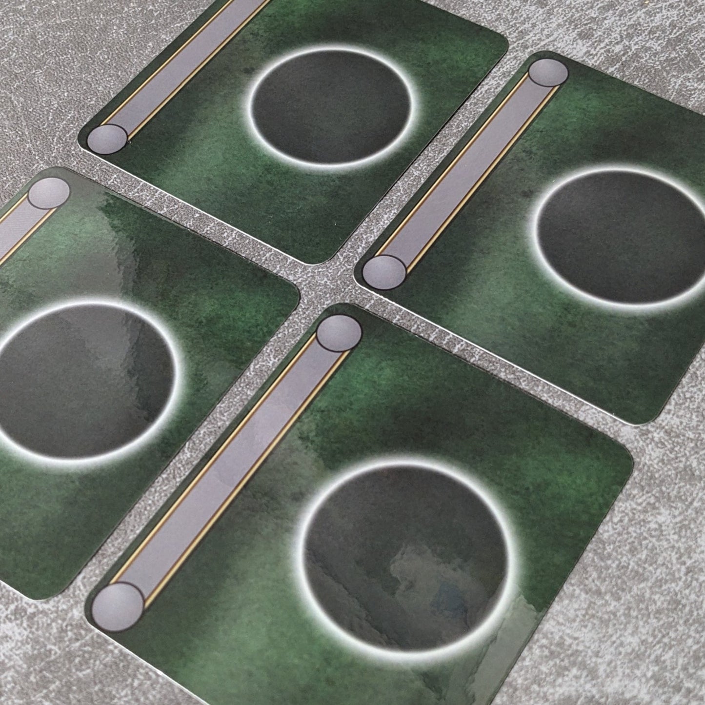 Arkham Horror Das Kartenspiel inspiriertes inoffizielles Token-Paket aus Glas und Metall