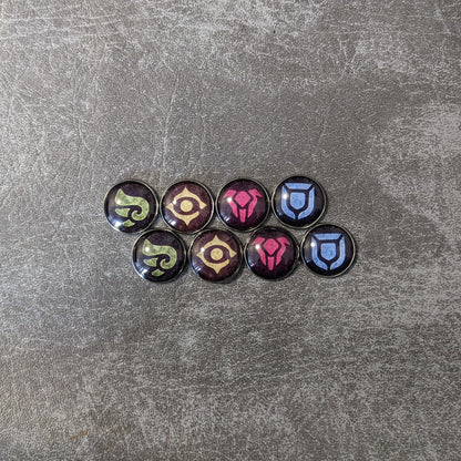 Familiar Tales Board Game Inspired Unofficial Glass and Metal Token Pack