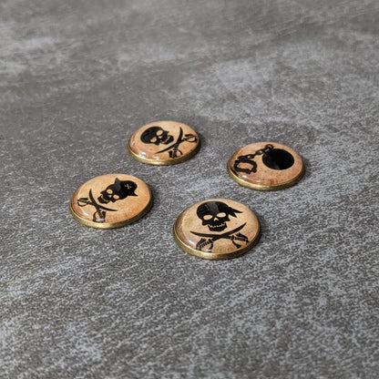 Dungeons and Dragons Pirate Enemy Encounter Glass and Metal 15 Piece Token Pack