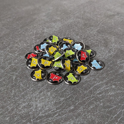 Stat Bonus Marvel Champions The Card Game Inspired Unofficial Glass and Metal Token Pack