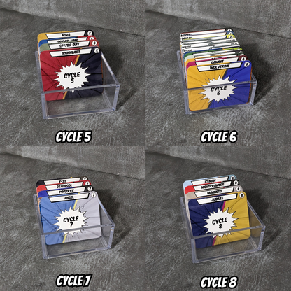 Horizontal Marvel Champions LCG Monthly Release Cycle Inspired Unofficial Card Divider Packs