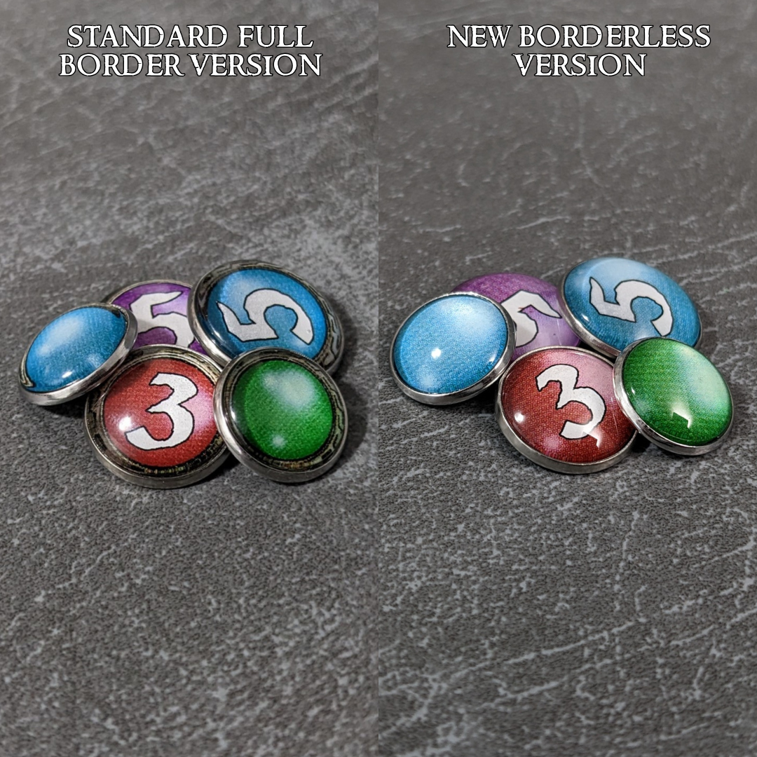 Arkham Horror Das Kartenspiel inspiriertes inoffizielles Token-Paket aus Glas und Metall