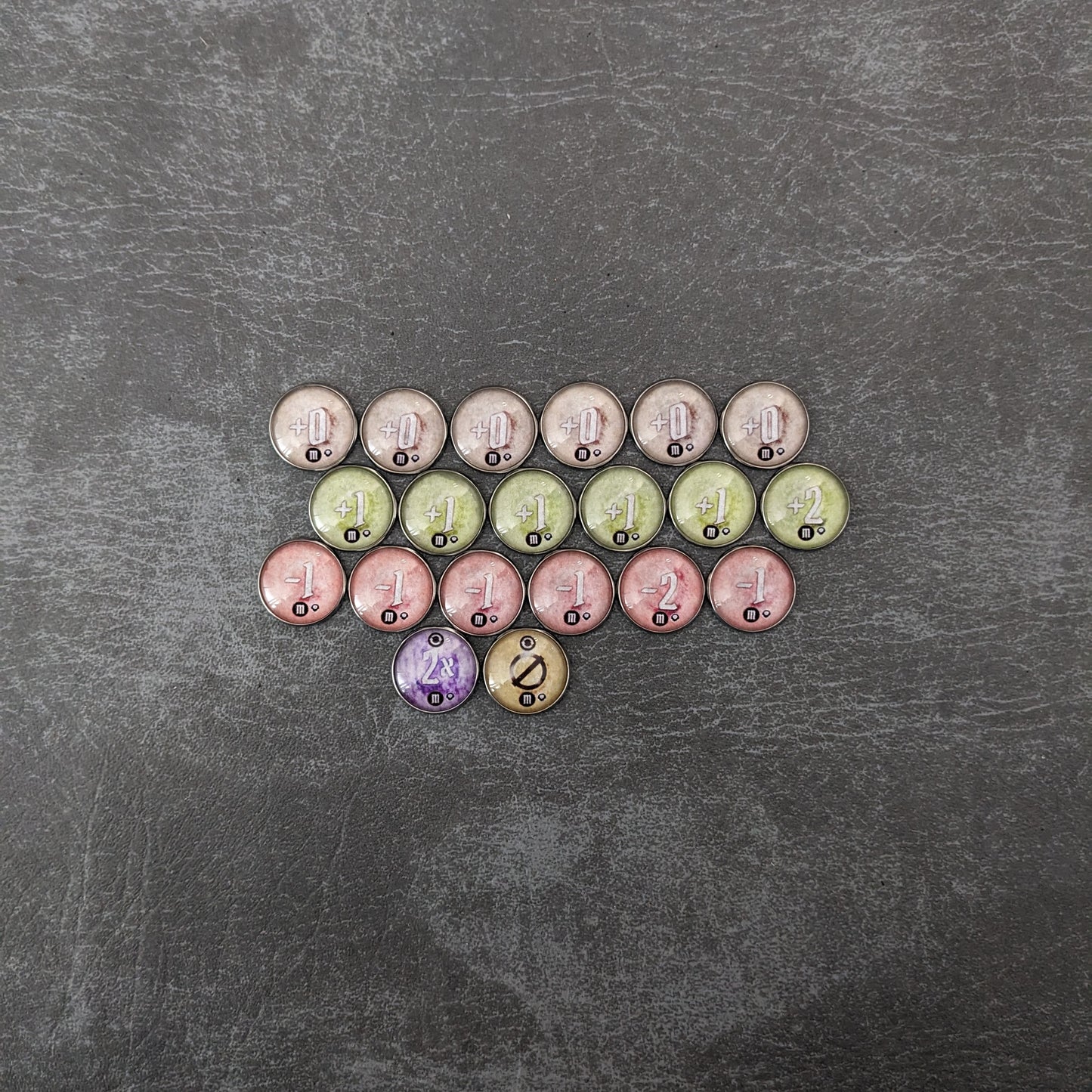 Gloomhaven Jaws Of the Lion Board Game Inspired Unofficial Glass and Metal Draw Bag Token Pack