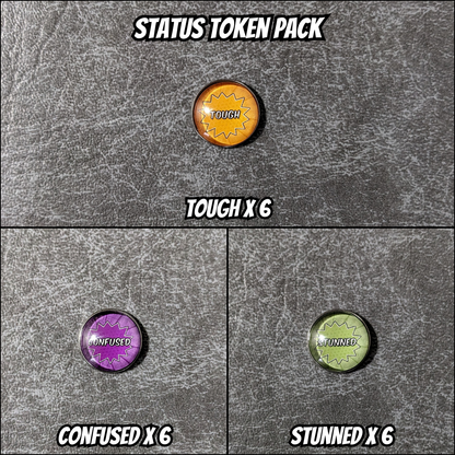 Card Status Marvel Champions The Card Game Inspired Unofficial Glass and Metal Token Pack