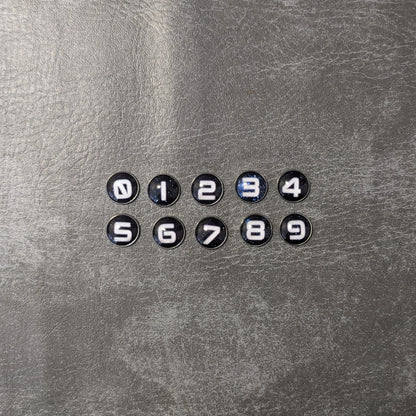 Space Galaxy Letters and Numbers Glass and Metal Token Pack