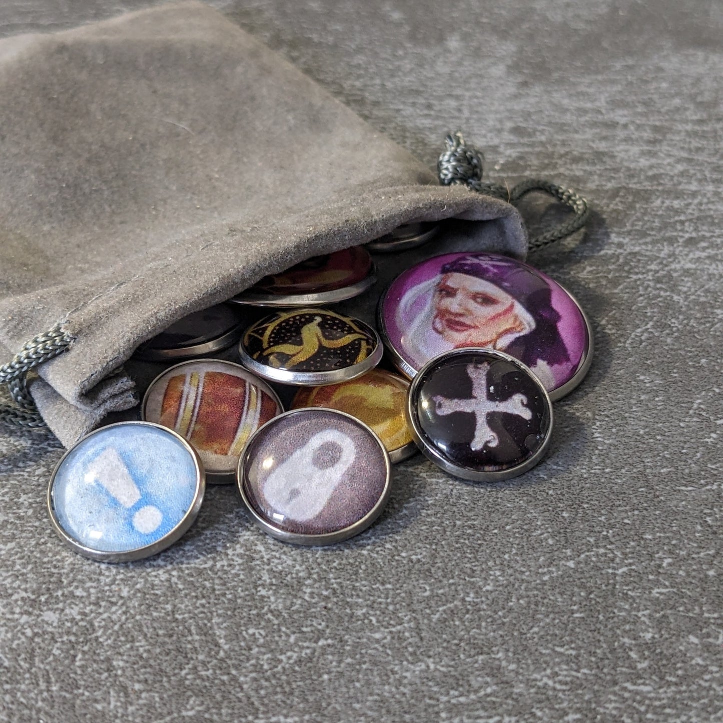 Forgotten Waters Board Game Inspired Unofficial Glass and Metal Token Pack