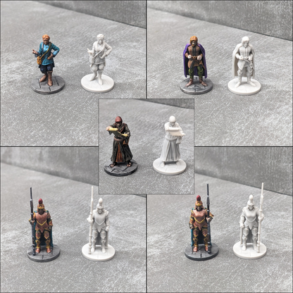 Adventurers Starter Set 3 32mm Dungeons and Dragons Party 10 Minifiguren