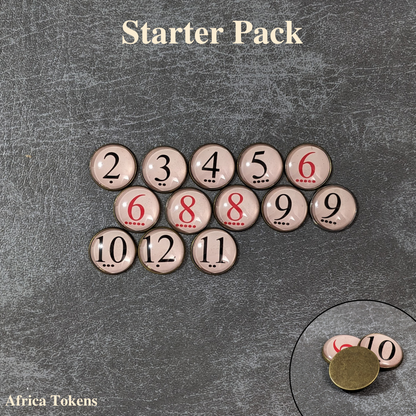 Catan: Dawn of Humankind Board Game Inspired Unofficial Glass and Metal Token Pack
