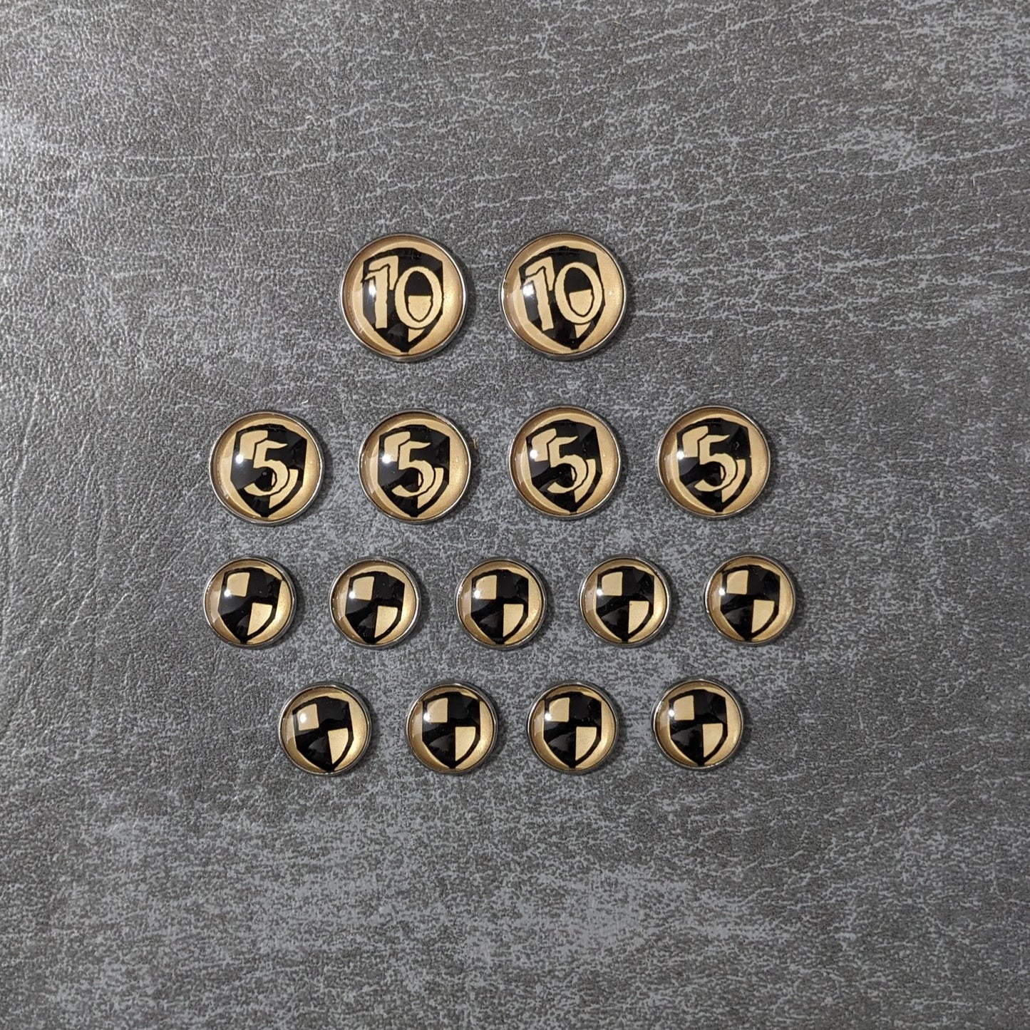 New The Lord of the Rings The Card Game Inspired Unofficial Stat Tracker Glass and Metal Token Pack