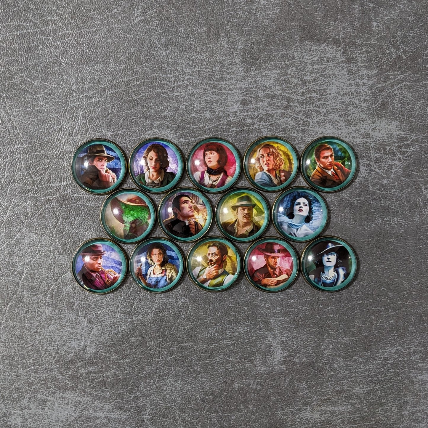 Pack de jetons en verre et en métal non officiels inspirés du jeu de cartes Arkham Horror