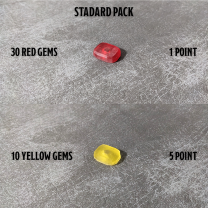 Lords of Waterdeep Victory Point Token Inspired Unofficial Magnetic Stackable Gem Pack