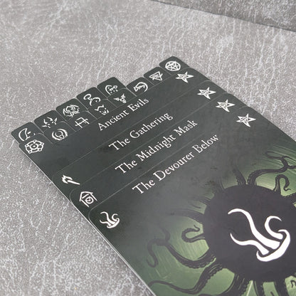 Arkham Horror Das Kartenspiel inspiriertes inoffizielles Token-Paket aus Glas und Metall