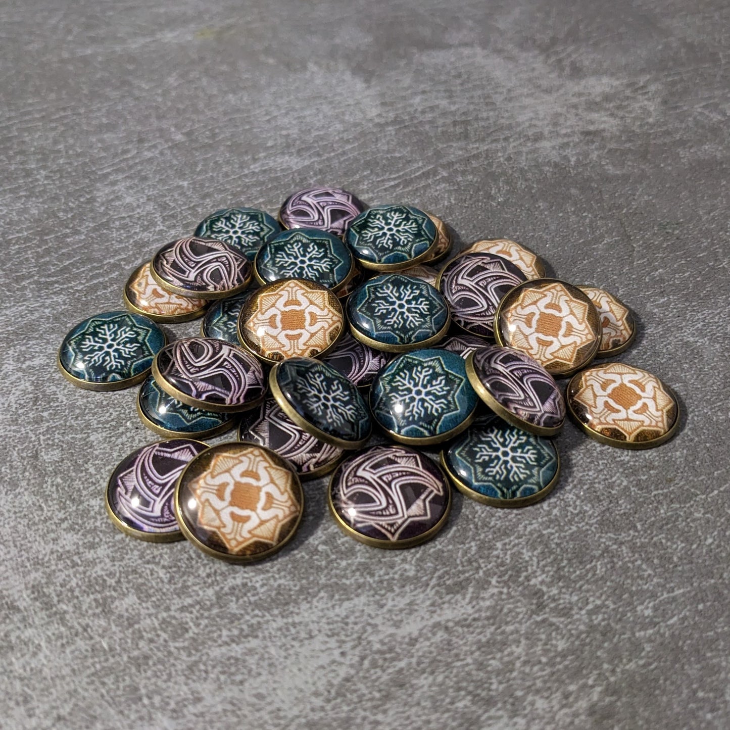 Die Chaostasche Arkham Horror Das Kartenspiel inspiriertes inoffizielles Token-Paket aus Glas und Metall