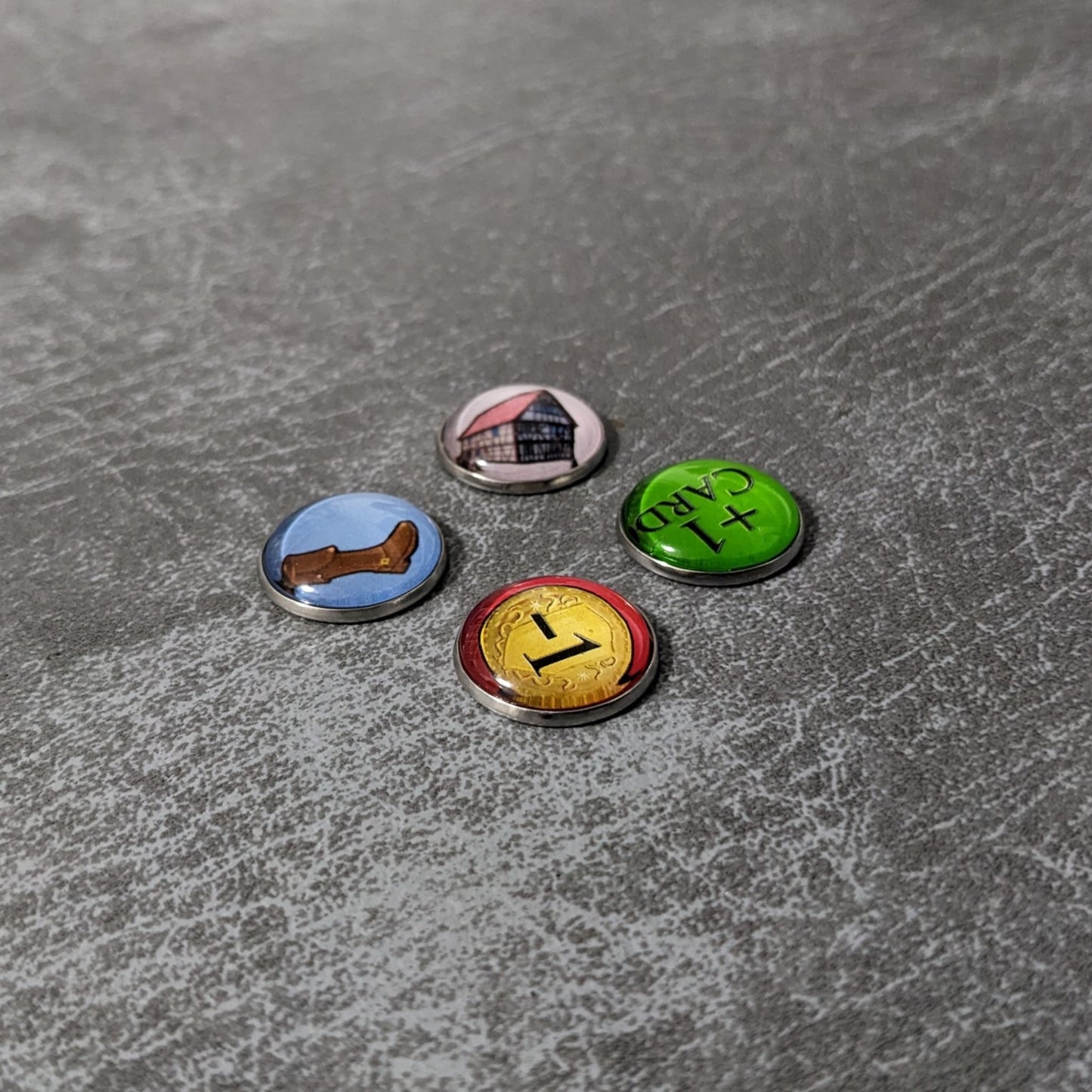 Dominion Adventures Expansion Inspired Unofficial Glass and Metal Token Pack