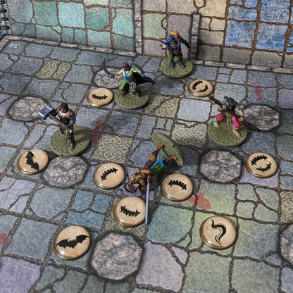 Dungeons and Dragons Vampire Monster Encounter Glass and Metal 15 Piece Token Pack