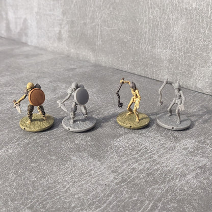 Skeletons Monster Starter Set 1 32mm Dungeons and Dragons Creatures 10 Mini Figures