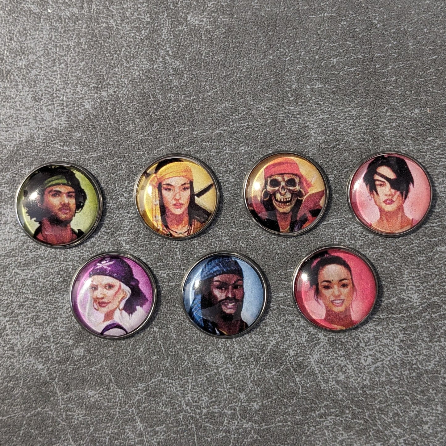 Forgotten Waters Board Game Inspired Unofficial Glass and Metal Token Pack