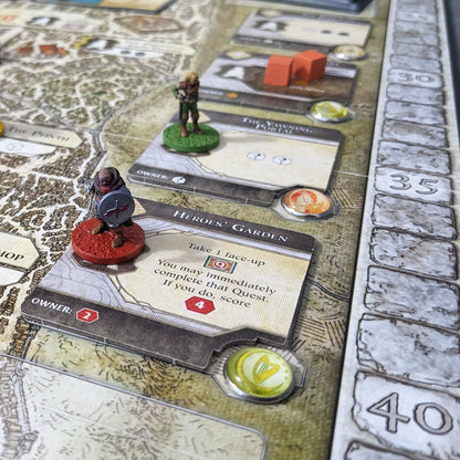 Lords of Waterdeep Board Game and Expansion Inspired Unofficial Building Control Glass and Metal Token Pack
