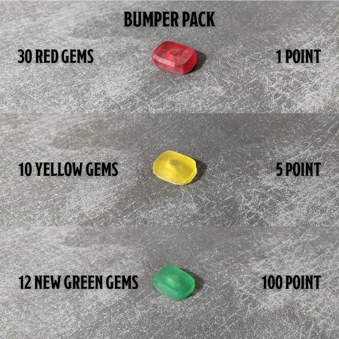 Lords of Waterdeep Victory Point Token Inspired Unofficial Magnetic Stackable Gem Pack