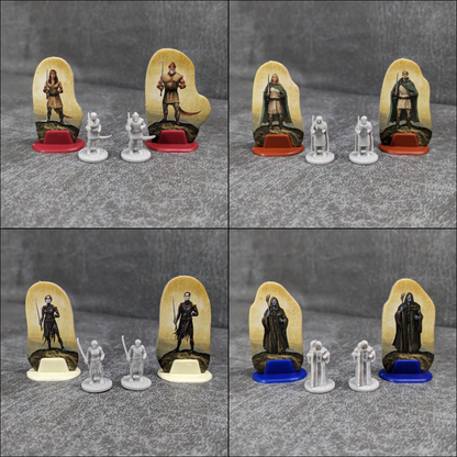 Pack de 41 figurines miniatures non officielles inspirées du jeu de société Mega Tiny Legends of Andor, personnage/monstre/PNJ de 15 mm